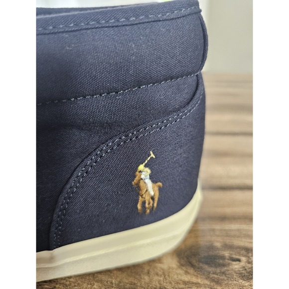 Polo Ralph Lauren Keaton Chukka Sneakers Hunter Navy Mid-Top Shoes Men's Size 12 - Picture 3 of 11
